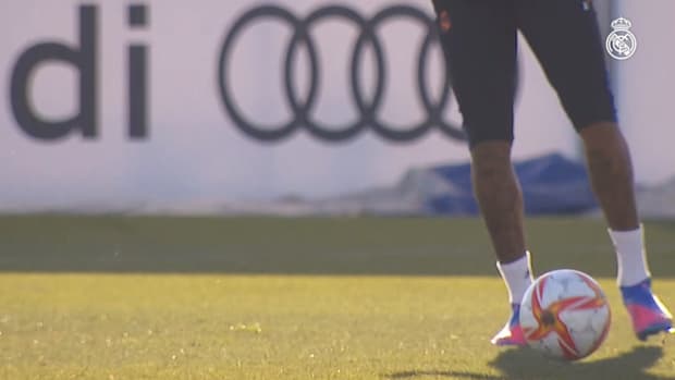 Luka Modrić in the first session of week at Real Madrid City